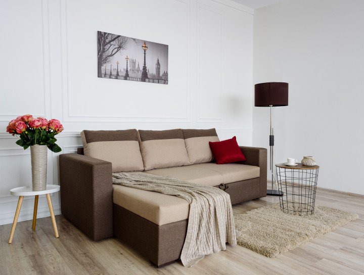 Угловой диван Embawood Остин коричневый